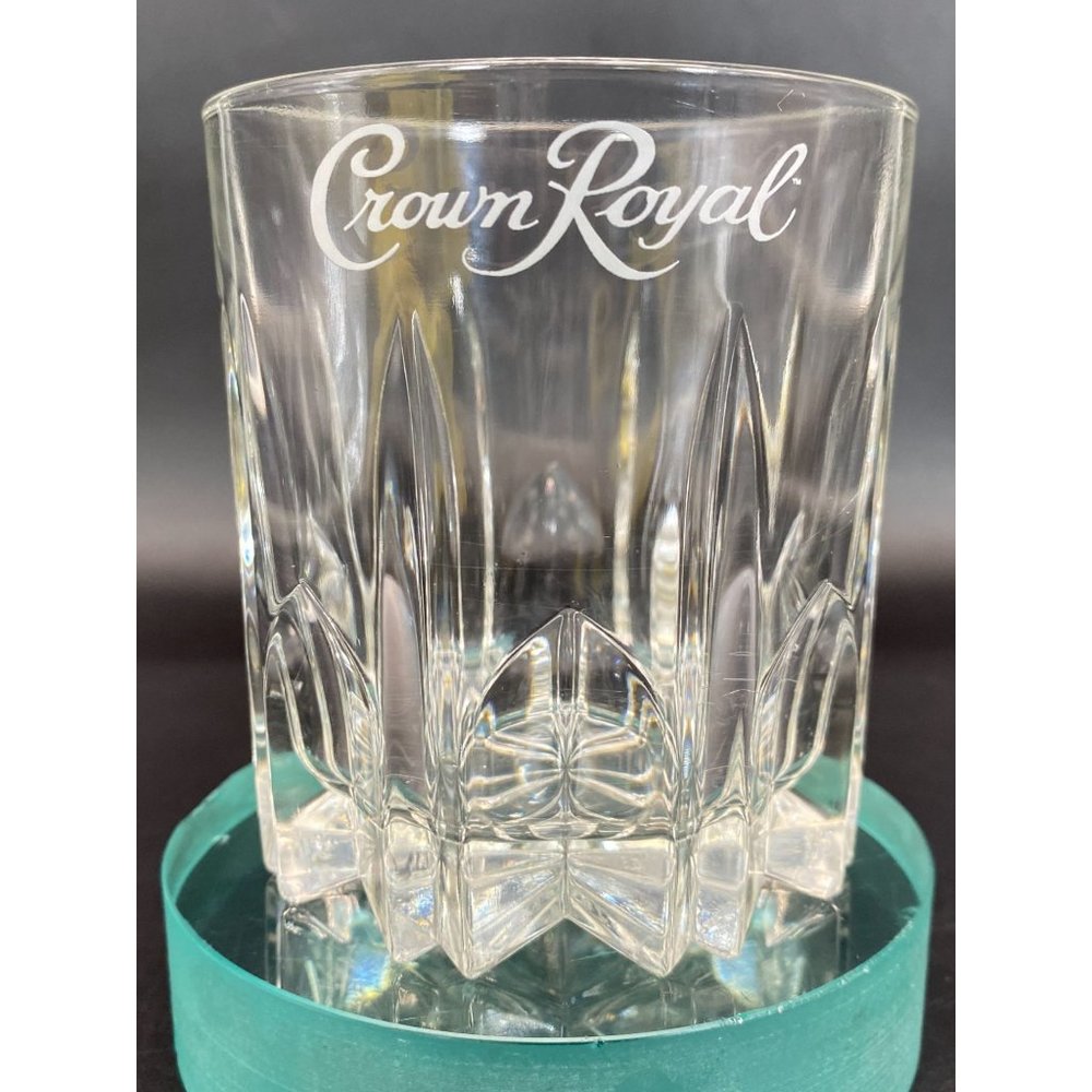 Crown Royal Made in Italy Whisky Rock Glass Starburst Base